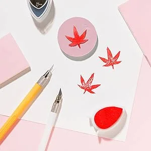 Tosnail 5 Pack 6" x 8" Rubber Stamp Carving Blocks Soft Rubber for Craft Project - Great for Beginners and Professional - carving blocks
