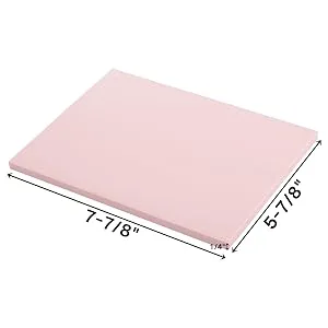 Tosnail 5 Pack 6" x 8" Rubber Stamp Carving Blocks Soft Rubber for Craft Project - Great for Beginners and Professional - Rubber Stamp Carving Blocks