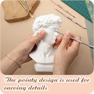 Mudder 3 Packs Wax Carving Tool Wax Tool Carving Tool Stainless Steel Tool Spoon 4.75 Inch (Silver) - product information 5