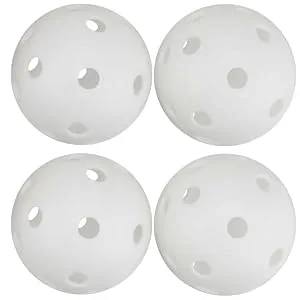 Faswin 100 Pack White Plastic Golf Training Balls Airflow Hollow 41mm Golf Balls for Driving Range Swing Practice Home Use - Golf Training Balls