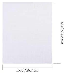Tosnail 20 Pack 7 Count Clear Plastic Mesh Canvas Sheets for Embroidery Crafting - 10.5" x 13.5" - Clear Plastic Mesh Canvas