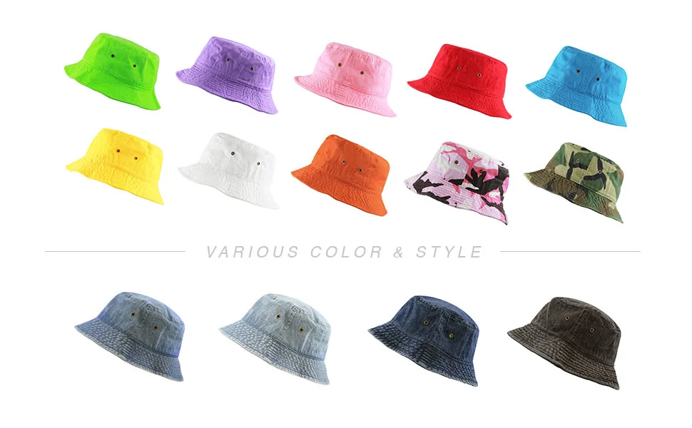 Bucket Hat - Unisex 100% Cotton & Denim UPF 50 Packable Summer Travel Beach Sun Hat Small-Medium White - product information 7