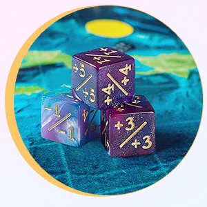 24 Pieces Dice Counters Token Dice D6 Dice Cube Loyalty Counter Dice Compatible with MTG CCG Card Gaming Accessory 2 Styles - product information 2