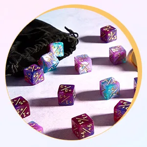 24 Pieces Dice Counters Token Dice D6 Dice Cube Loyalty Counter Dice Compatible with MTG CCG Card Gaming Accessory 2 Styles - product information 4