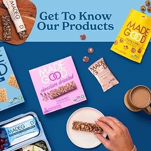 MadeGood Confetti Chocolate Drizzled Crispy Squares 6pack (30 count) Crunchy Rice with Chocolate Drizzled - MadeGood: Get to Know our Products