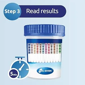 6 Pack Instant Drug Urine Test Cup 12 Panel Testing 12 Different Drugs Multi-Drug Screening Test Kit with Temperature Strip - clear result at 5 minutes