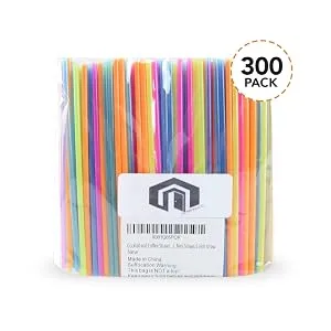 300 Cocktail Bar Straws for Drinks - Coffee Stirrers Plastic - Drink Stirrers - Short Coffee Stir Straws - Neon Mini Bar Cocktail Straws - coffee stirrers accessories straw stir sticks holder stirrer cocktail straws drink stick picks neon