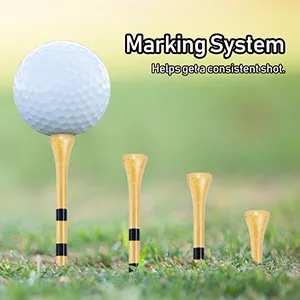 HUAEN Golf Tees Bamboo Tees 150 Pack 3-1/4 Inch Unbreakable Long Tees Bulk Low Friction and Resistance - product information 3