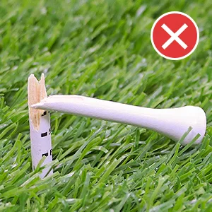 HUAEN Golf Tees Bamboo Tees 150 Pack 3-1/4 Inch Unbreakable Long Tees Bulk Low Friction and Resistance - product information 5