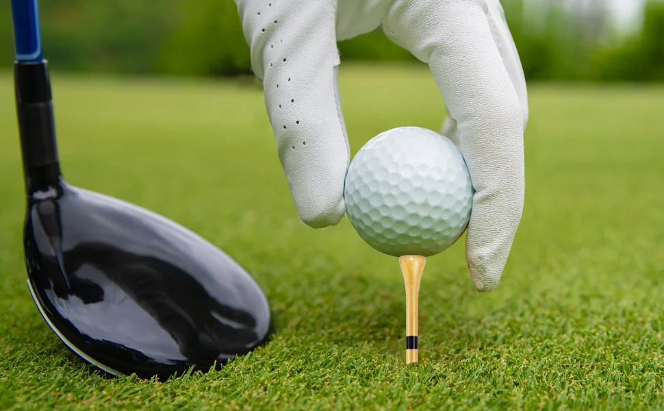 HUAEN Golf Tees Bamboo Tees 150 Pack 3-1/4 Inch Unbreakable Long Tees Bulk Low Friction and Resistance - product information 8