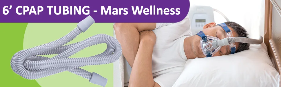 MARS Wellness Mars Wellness Universal CPAP Hose - 6 Foot - Universal Tube Compatible with Most Machines - 2 Pack 2.0 Count - product information 2