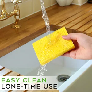 Cleaning Scrub Colored Sponge Non-Scratch Kitchen Cellulose Dishwashing Sponge 16Pack Biodegradable Natural Sponge 16 Count (Pack of 1) - dry fast sponge
