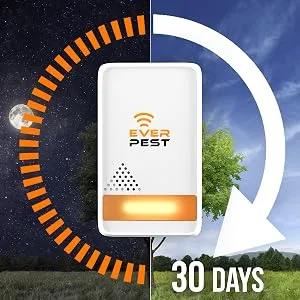 Ultrasonic Pest Repeller Plug in - Electronic Insect Control Defender - 2 Pack Spider Flea Rodent Mosquito Mouse Moth Roach Squirrel Scorpion Rat Bat Bee Wasp German O - everpest