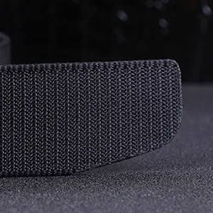 WHIPPY 2 Pack Nylon Belt Outdoor Military Web Belt with YKK Plastic Buckle Men Tactical Webbing Belt in 1.5 Inches Width 3-black Stripe+grid Fit Pants Below 40" - BELT FOR MEN