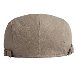 2 Pack Cotton Ivy Flat Cap Newsboy Hat Gatsby Cabbie Driving Hat for Men Black/Grey - flat cap