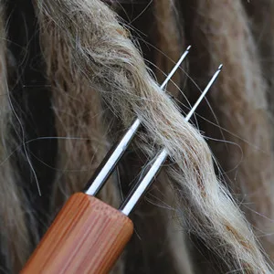 Dreadlock Crochet Needle 6 Crochet Hooks for Hair 2 Interlocking Tool for Locs Crochet Needle for Dreadlocks Hair Crochet Hook with Case 6 Hooks - hair crochet needle