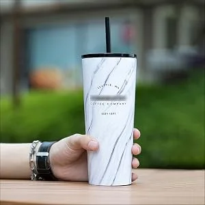 ALINK 12-Pack Reusable Black Straws 10.5" Long Hard Plastic Tumbler Replacement Straws with Cleaning Brush 10.5 inches - 6545