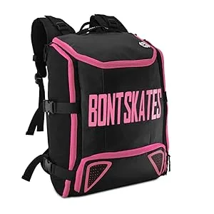 Bont Skates - Multi Sport Skate Backpack Travel Bag Small Size - Inline Ice Roller Speed Skating Cosmo Pink - smaller backpack