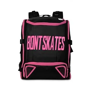 Bont Skates - Multi Sport Skate Backpack Travel Bag Small Size - Inline Ice Roller Speed Skating Cosmo Pink - smaller backpack