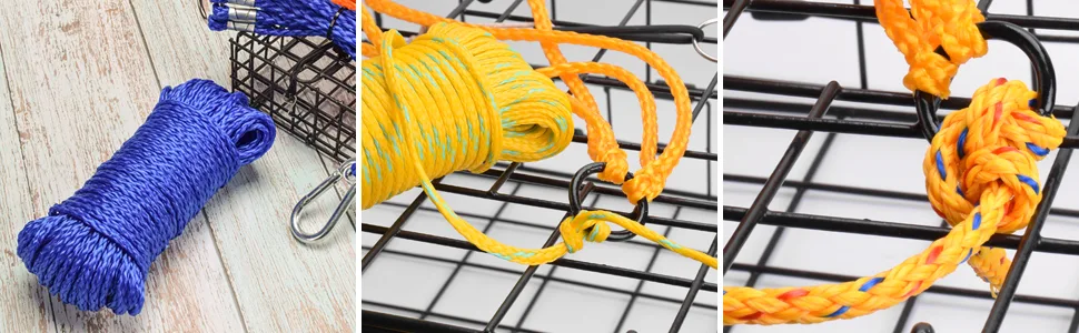 SF Poly Crab Line Floating Blue/Yellow 100FT 300FT for Crab Trap Saltwater Blue-1 Pack 1/4 in Dia-100 FT - product information 7