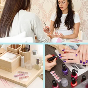 150 Pcs Transparent Nail Stand Nail Art Display Stand Press On Nails Packaging Fake Nails Display Stand with 2 Rolls Double Sided Tapes for Salon Home Office Decor - product information 3