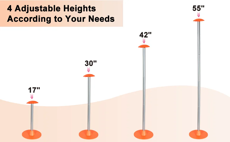 Tuszom Boat Cover Support Pole 2 Pack with Straps Storage Bag Sandbag - 4 Adjustable Heights According to Your Needs