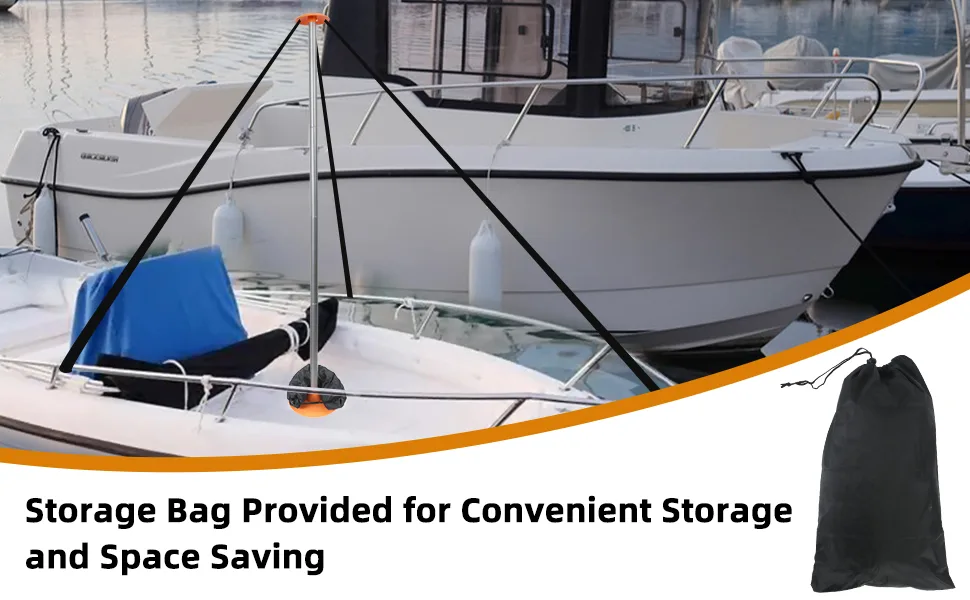 Tuszom Boat Cover Support Pole 2 Pack with Straps Storage Bag Sandbag - boat cover support pole with storage bag
