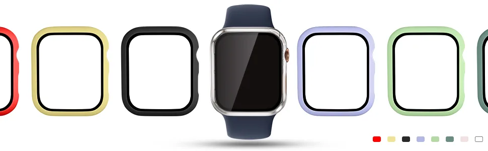 GEAK 2 Pack Hard PC Case Compatible with Apple Watch Case 38mm Full Coverage Bumper Protective Case with Screen Protector for iWatch Series 3/2/1 Black/Pink 38 mm Black/Pink - product information 5