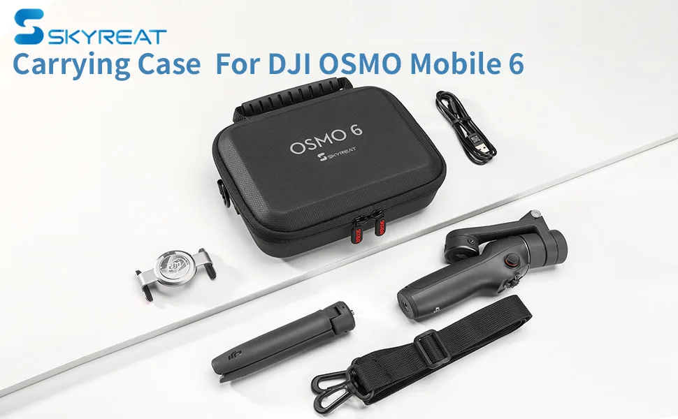 Skyreat Osmo Mobile 6 PU Leather Shoulder Bag - Portable Storage