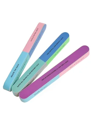 12 Pieces 7 Way Nail File and Buffer Block Professional Nail Buffering Files 7 Steps Washable Emery Boards for Acrylic Nails 12 Packs - product information 2