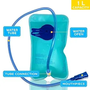 1L Hydration Bladder Backpack for Hiking - Reusable Camping Water Container Cycling Storage Bottle Leak Proof Water Bladder Reservoir Bladder - Cycling Water Backpack Army Hydration Bladder KSI - hiking backpack with water bladder water bag camelback backpacks hiking accessories water pack
