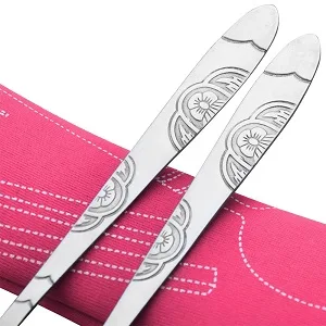 8 Pieces Flatware Sets Knife Fork Spoon Chopsticks SENHAI 2 Pack Rustproof Stainless Steel Tableware Dinnerware with Carrying Case for Traveling Camping Picnic Working Hiking(Green Pink) - product information 5