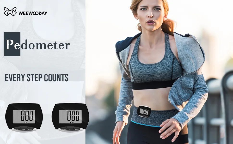 Pedometer Step Counter Walking Running Pedometer Portable LCD Pedometer with Calories Burned and Steps Counting for Jogging Hiking Running Walking 16 - product information 1