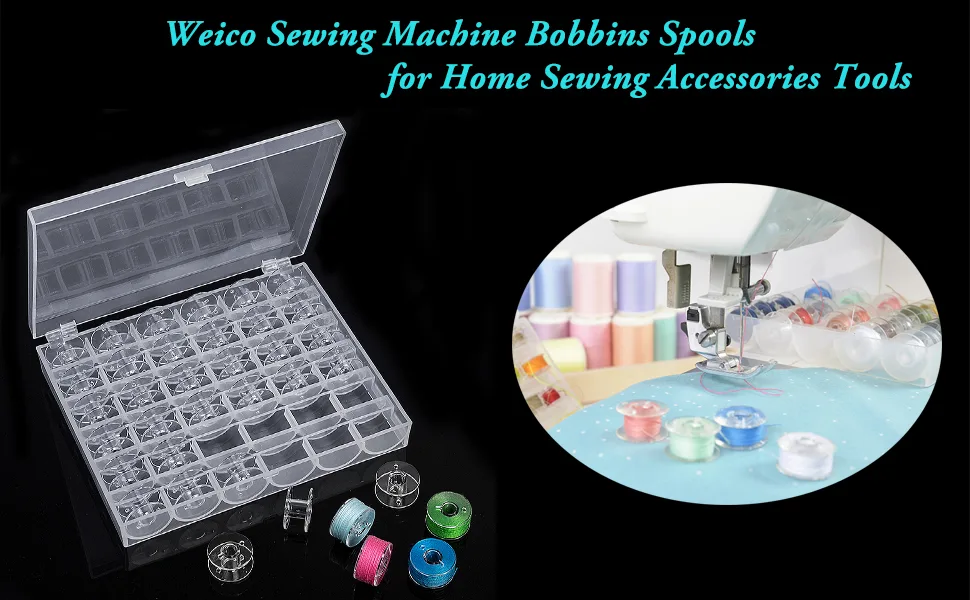 36Pcs Bobbins for Sewing Machine Plastic Bobbins with Case for Bro-Ther/Sin-ger/Baby-Lock/Jano-me/Ju-ki Sewing Machine Accessories - Sewing Machbine Bobbins Spools