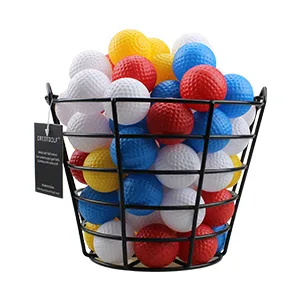 Crestgolf 2PCS Stainless Metal Golf Basket Golf Ball Container Ball Bucket 2 pack - golf ball organizer