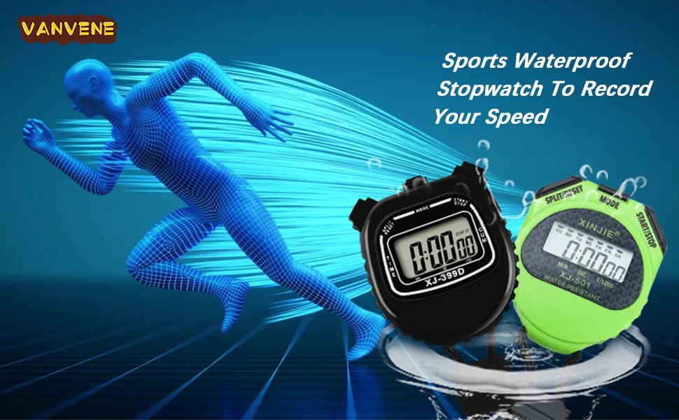 Digital Stopwatch Timers Sports Stopwatch Simple Operation Easy to Get Started Stop Watch with Countdown Timer Alarm Large Screen Display Waterproof Stopwatch for Coach Referee or Kid 4PCS - stopwatchs