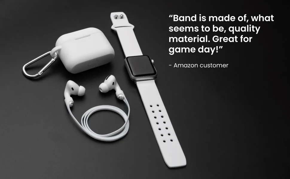 AFFINITY BANDS North Carolina Tar Heels Engraved Silicone Case Cover Compatible with Apple AirPods Gen 1 & 2 (Powder Blue) Light Blue - Customer review