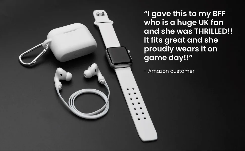 AFFINITY BANDS Kentucky Wildcats Engraved Silicone Case Cover Compatible with Apple AirPods Pro (White) - customer reviews