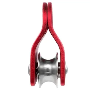 GM CLIMBING 20kN Micro Prusik Minding Pulley 1/2" CE UIAA Certified Red (Pack of 2) - micro climbing pulley