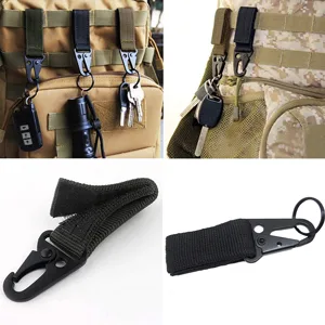 Createy Attachments for 1" Webbing Molle Bag Tactical Backpack Vest Belt Molle Accessories Kit with Molle Pouches D-Ring Grimloc Locking Gear Clip Web Dominator Elastic Strings Buckle Pack of 30 Black - tactical backpack accessories