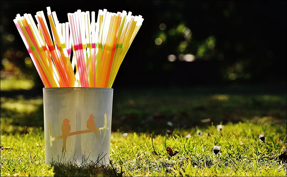 ALINK 500-PCS Neon Colored Flexible Drinking Straws Plastic Disposable Bendy Straws - 7.75" x 0.23" 500-Pack - product information 2