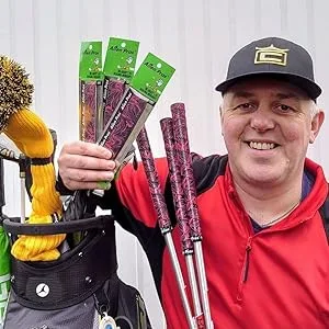 Alien Pros Golf Grip Wrapping Tapes - Innovative Golf Club Grip Solution - Enjoy a Fresh New Grip Feel in Less Than 1 Minute 3-Pack Blue Waves - alien pros golf grips