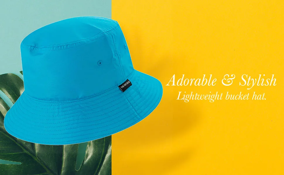 The Hat Depot Lightweight Quick Dry Polyester Packable Nylon Bucket Sun Hat Small-Medium 1. Light - Neon Lime - product information 7