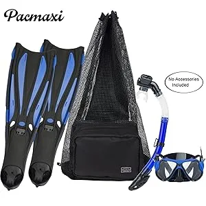 PACMAXI Scuba Diving Bag Oversized Mesh Scuba Diving Backpack for Snorkeling Gear & Equipment Holds Mask Fins Snorkel black - product information 2
