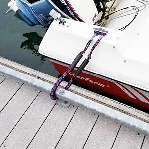 Bungee Dock Lines for Boats - Stretchable Dock Rope with Hook & Foam Float 4-5.5 ft (2 pcs) 2 pack - product information 4
