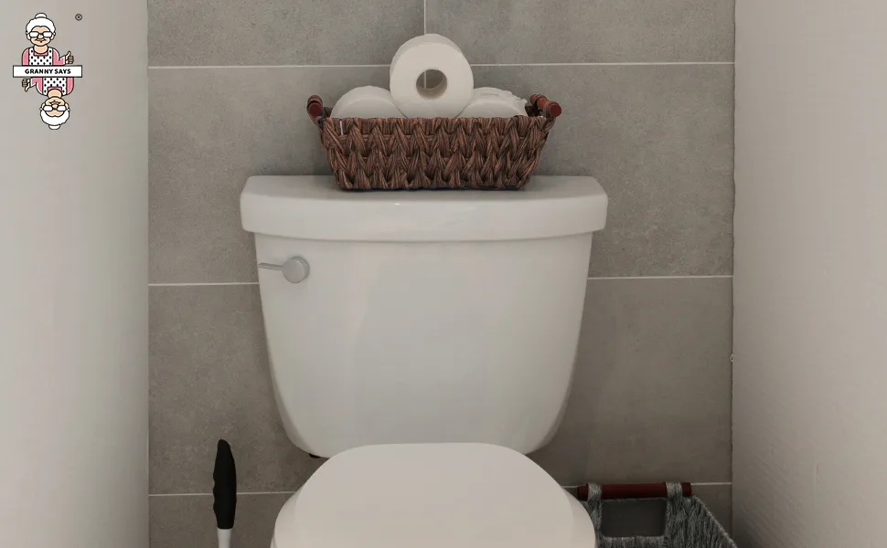 GRANNY SAYS Wicker Storage Baskets Waterproof Wicker Basket with Handles Woven Storage Bins for Pantry Kitchen and Bathroom Brown 2-Pack Medium Brown - GRANNY SAYS Wicker Storage Baskets, Wicker Basket