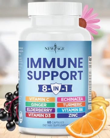 NEW AGE Ashwagandha Gummies Delicious Gummy - Non-GMO Gluten-Free - 120 Count - 2 Pack - immune support capsules
