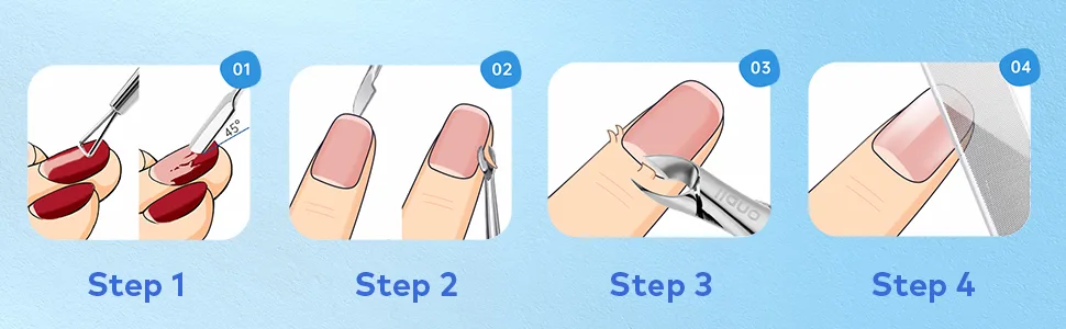 4pcs Cuticle Trimmer Set Professional Cuticle Trimmer with Cuticle Pusher Built-in Spring Cuticle cutters for nails Durable Cuticle Nippers Set Cuticle Remover for Fingernails and Toenails (Silver) 4 Count - cuticle trimmer