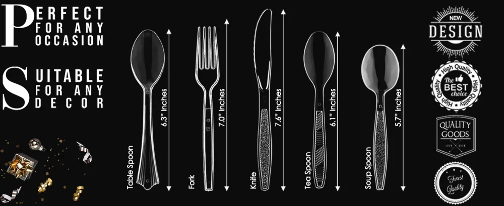Lonezo 50 Count Plastic Forks Clear Forks Plastic Disposable Shatter Resistant Disposable Forks Eco Friendly Plastic Forks Heavy Duty Plastic Utensils Clear Forks 50 - Plastic Cutlery